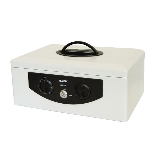 セントリー Sentry 手提げ金庫(A4紙収納可能)フラットキー2本付 ASB-36