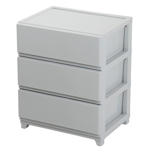 JEJ デコニー シーヴォ ワイド3段 ライトグレー