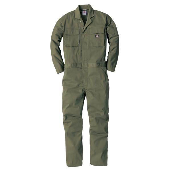 ディッキーズ Dickies T/Cストレッチ ツナギ アーミー M D-766