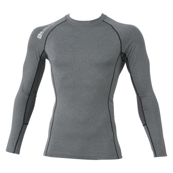グラディエーター コンプレッションシャツ ハイブリッドパワーサポート Ｇ1108 モクグレー ＬＬ