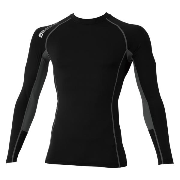 グラディエーター コンプレッションシャツ ハイブリッドパワーサポート Ｇ1108 ブラック 3Ｌ