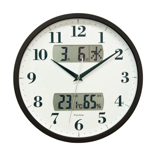 保土ヶ谷電子販売 フォルミア 電波掛時計 HWC-001 アナデジ