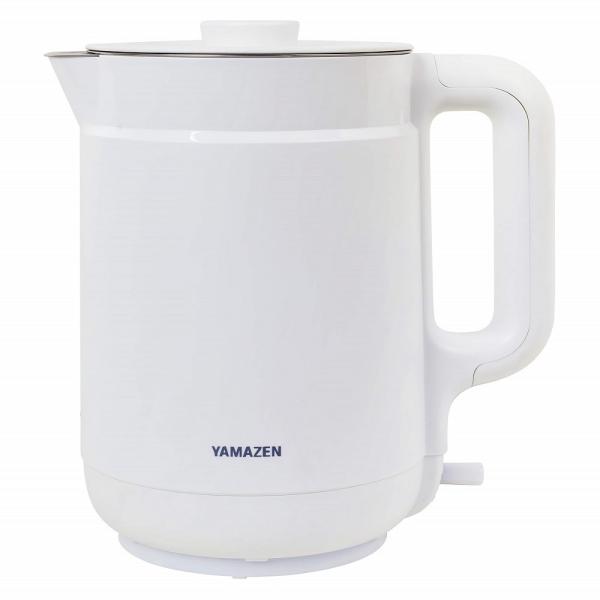 山善 電気ケトル 1.5L ホワイト YKPA-1215-W