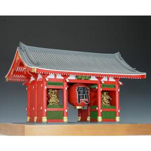 ウッディジョー 木製建築模型 1/50 浅草寺 雷門 塗装タイプ レーザーカット加工｜lamd