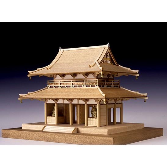 ウッディジョー 木製建築模型 「1/150 法隆寺 中門」レーザーカット加工