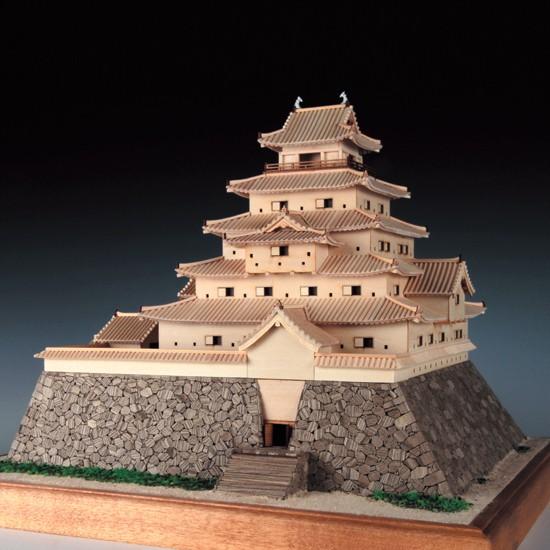 ウッディジョー 木製建築模型 1/150 鶴ヶ城 レーザーカット加工