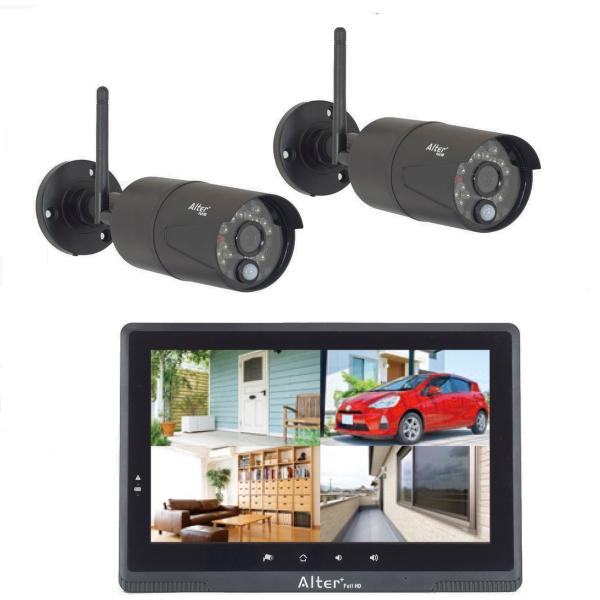 キャロットシステムズ オルタプラス フルＨＤ無線カメラ2台＆モニターセット VHC-102B