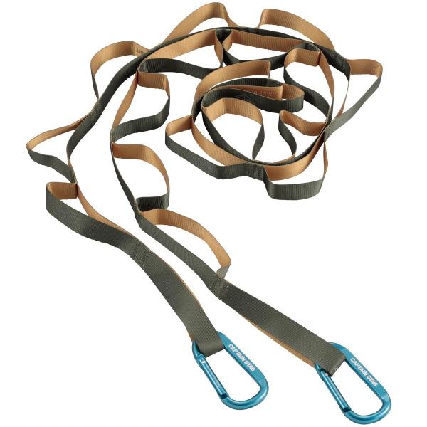 キャプテンスタッグ キャンプアウト カラビナ付ループロープ オールドイエロー×オリーブ UM-156...