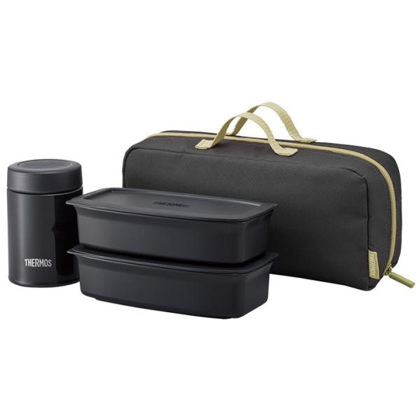 サーモス 真空断熱スープランチセット JEA-1001 スモークブラック