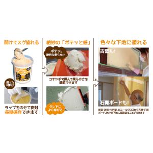 漆喰うま〜くヌレール 18kg 白色 日本プラ...の詳細画像3