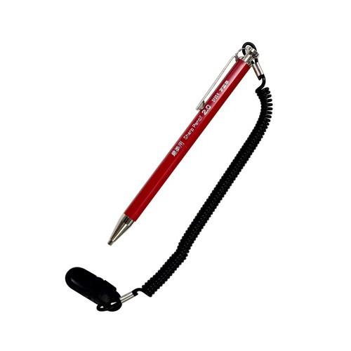 フエキ　建築用シャープペンシル　2.0ｍｍ 落下防止コイル付　赤　SPC20R-H