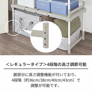 「在庫限り」天馬 ピタッ!と伸びるん棚 2台入の詳細画像2