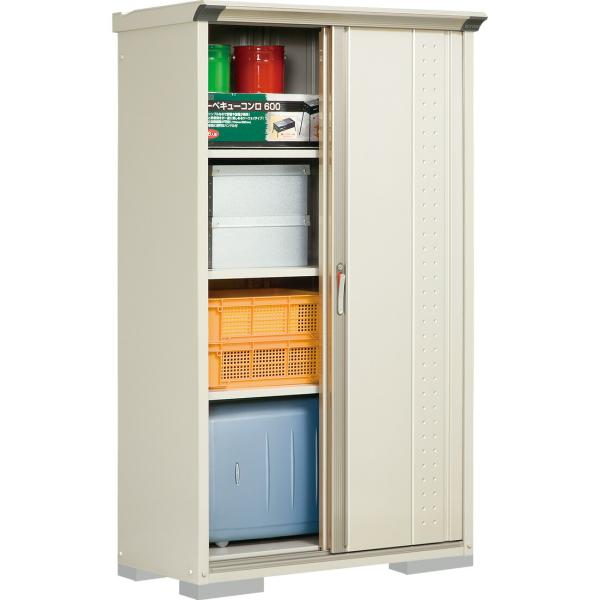 タクボ 小型物置 グランプレステージジャンプ GP-115AFMW ムーンホワイト 全面棚タイプ 「...