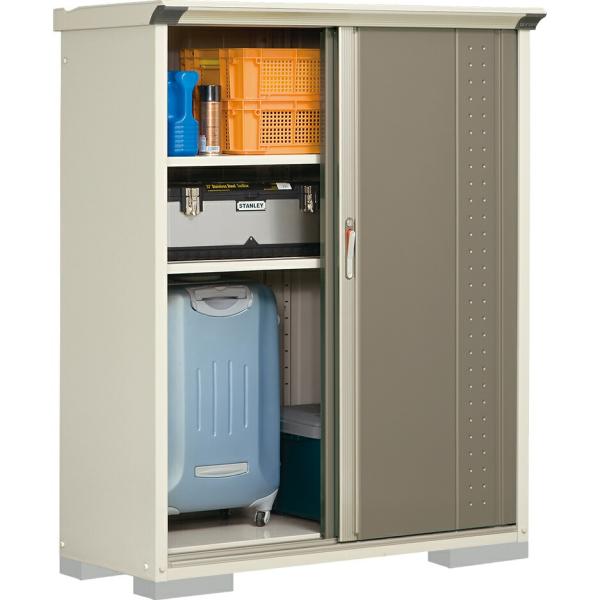 タクボ 小型物置 グランプレステージジャンプ GP-135BFCB カーボンブラウン 全面棚タイプ ...