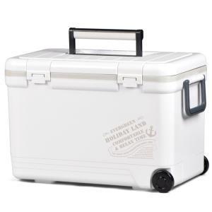 伸和 ホリデーランドクーラー 27H W ホワイト 27L 大型 クーラーボックス キャスター付