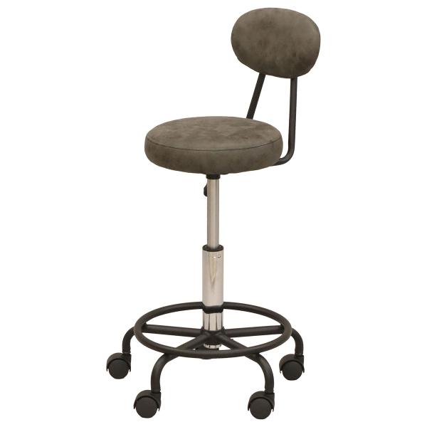 エイ・アイ・エス キャスター付きチェア 背付き BWC-01 GY 「メーカー直送・代引不可・置配不...