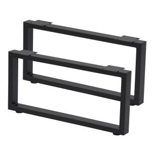 エイ・アイ・エス テーブルキッツ 角枠脚ロータイプ2本組 TBK-295ST BK 「メーカー直送・」