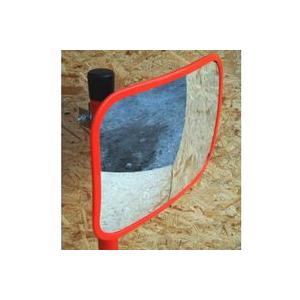 サンケイ　カーブミラーPOMグラスミラー[角型ポール式]「30×22cm」