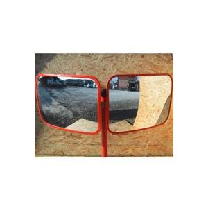 サンケイ　カーブミラーPOMグラスミラー[角型ダブル式]「30×22cm」