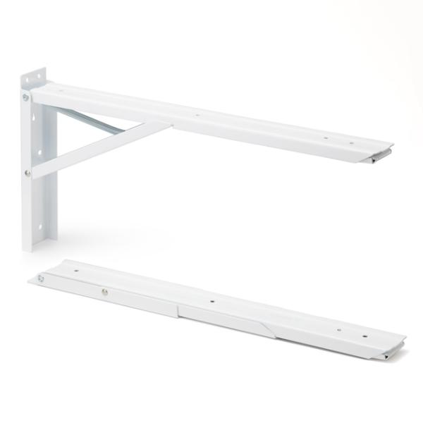 田邉金属工業所 TANNER 大型  折り畳み式棚受 ジャンボ60 2本1組 B-60 シロ 60c...