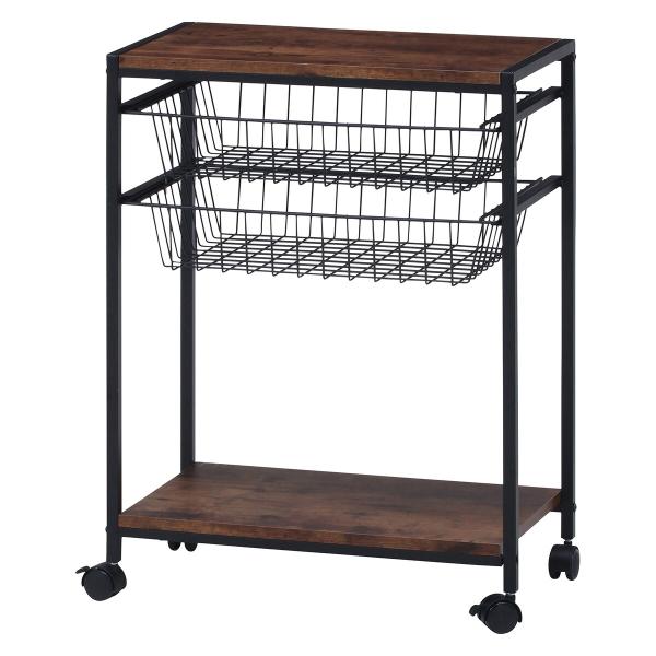 不二貿易 キッチンワゴン ナビア 2821-S 「メーカー直送・代引不可・置配不可・配送地域限定」