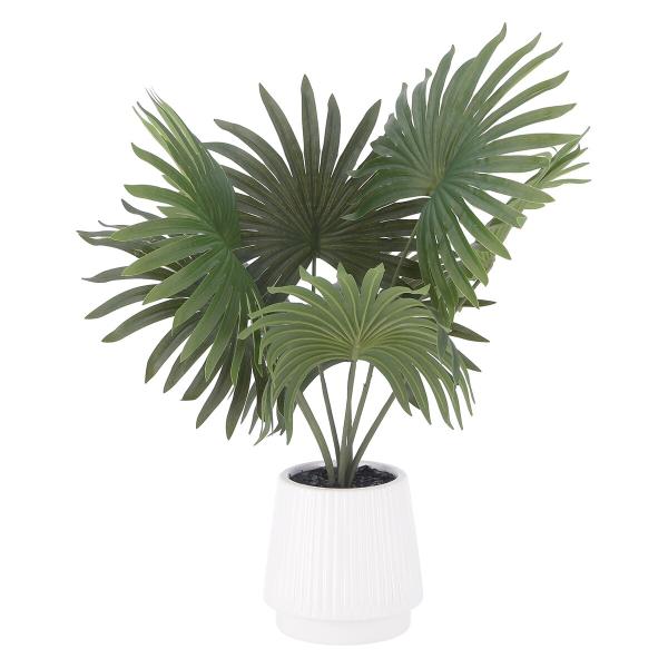 不二貿易 フェイクグリーン パナマソウ セラミックポット FB-370715 「メーカー直送・代引不...