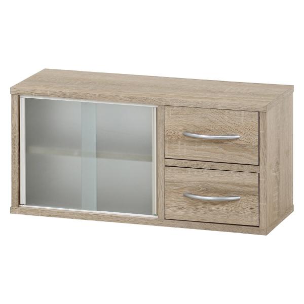 欠品 次回3月下旬予定  不二貿易 カウンター上収納ラック 60幅 オーク FBC649 「メーカー...