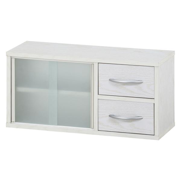 カウンター上収納ラック 60幅 オークWH FBC649 「メーカー直送・代引不可・置配不可・配送地...