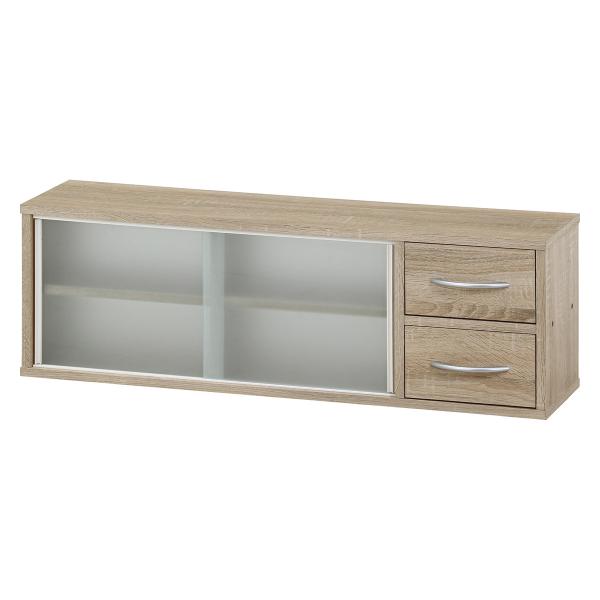 欠品 次回3月下旬予定  不二貿易 カウンター上収納ラック 90幅 オーク FBC650 「メーカー...