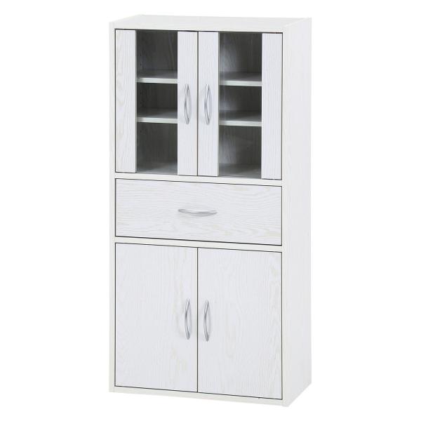 欠品 次回3月下旬予定  不二貿易 ミドルキッチンキャビネット オークWH HA1160 「メーカー...