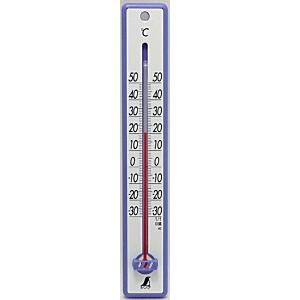 シンワ測定 温度計 プラスチック製 25cm ブルー 48356