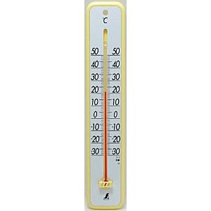 シンワ測定 温度計 プラスチック製 30cm イエロー 48362