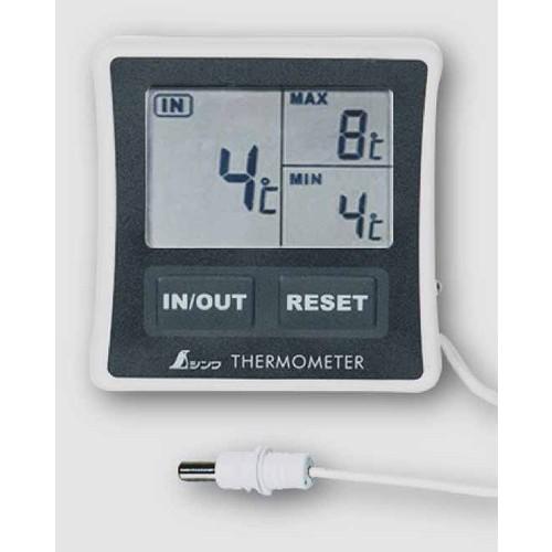 シンワ 冷蔵庫用デジタル温度計 A 最高・最低隔測式 73042