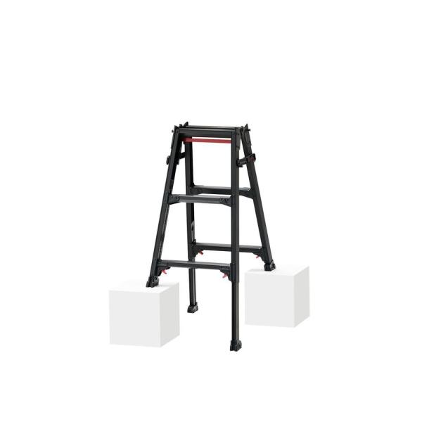 「法人限定」長谷川工業 はしご兼用脚立3尺 脚部伸縮 ブラックレーベル RYZB-09a 「メーカー...
