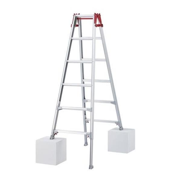 「法人限定」長谷川工業 はしご兼用脚立 脚部伸縮式 6尺 RYZ-18c 「メーカー直送・代引不可・...