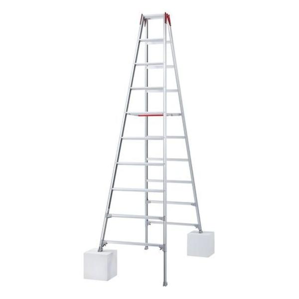 「法人限定」長谷川工業 はしご兼用脚立10尺 脚部伸縮 RYZ-30c 「メーカー直送・代引不可・置...
