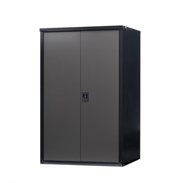 グリーンライフ 両扉式タイヤ収納庫 TBRT-162(BK/AGY) 「メーカー直送・代引不可・置配...