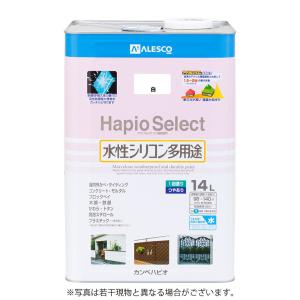 カンペハピオ 水性シリコン多用途塗料 つやあり ハピオセレクト 白 14L