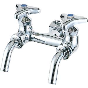 KVK 水栓 KVK K112 二口吐水口回転形水栓 : coordiroom ヤフー店