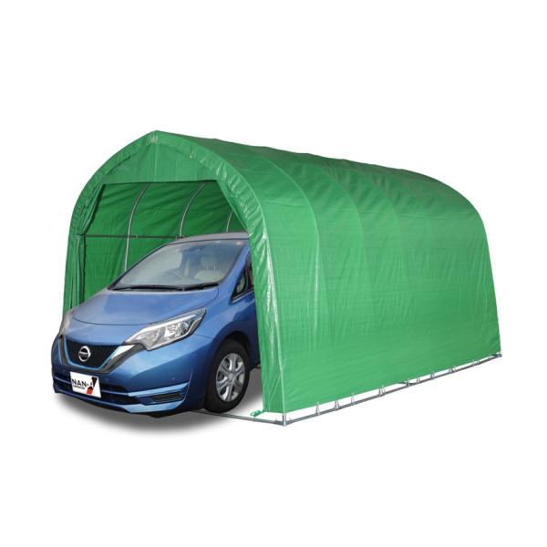 南栄工業 パイプ車庫 パイプベース式 WP778MMG 「4梱包」 「大型便・時間指定不可」