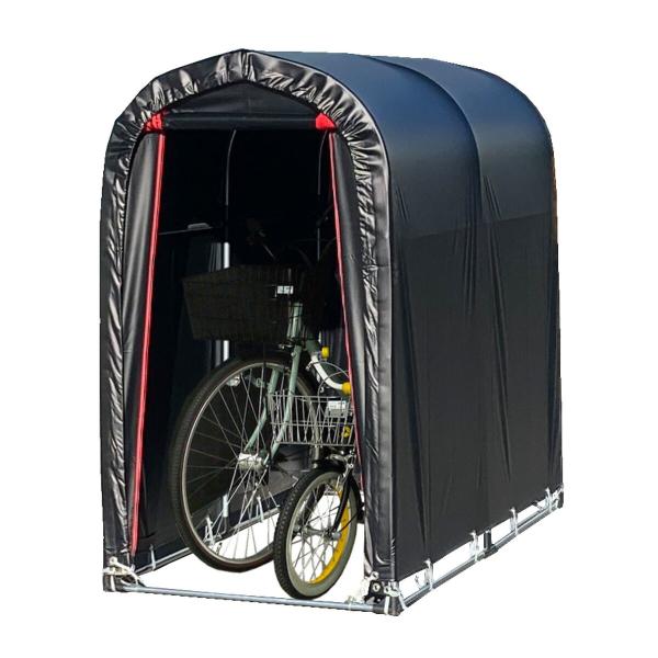 南栄工業 サイクルハウス 2台用 間口0.94m 奥行1.8m BK ブラック