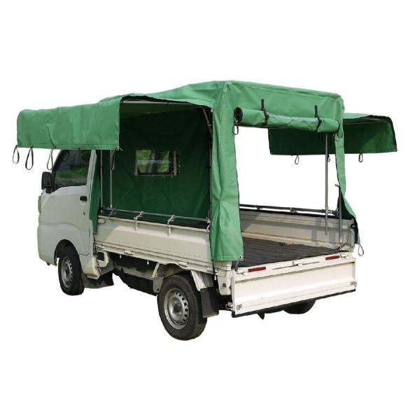 南栄工業 軽トラ幌セット 三方開閉タイプ KH-7 KL 「2梱包」 「大型便・時間指定不可」