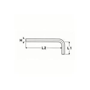 エイト 六角棒レンチ インチサイズ F-9/64の詳細画像1