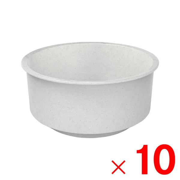 「法人限定」サンコー 湯桶2 ホワイトミカゲ 400451-00 ×10個 セット販売 「メーカー直...