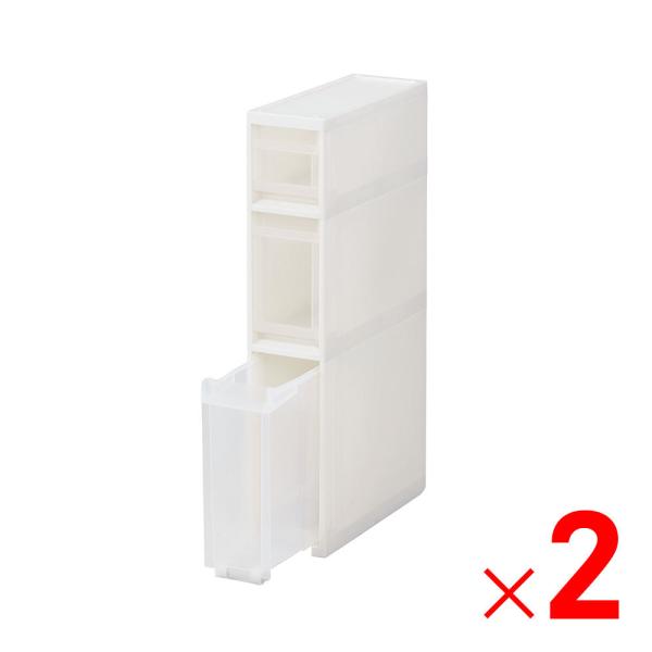 天馬 ファビエ スキピタ ストッカー スリム3段 S-111S ×2個 ケース販売