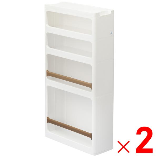 サンカ スリムストッカー ストランティ ラックC ホワイト RC-2101WH ×2個 セット販売