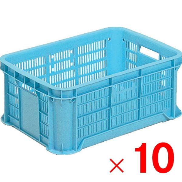 「法人限定」サンコー サンテナーB＃25-5 ライトブルー 10個 103105 セット販売 「メー...