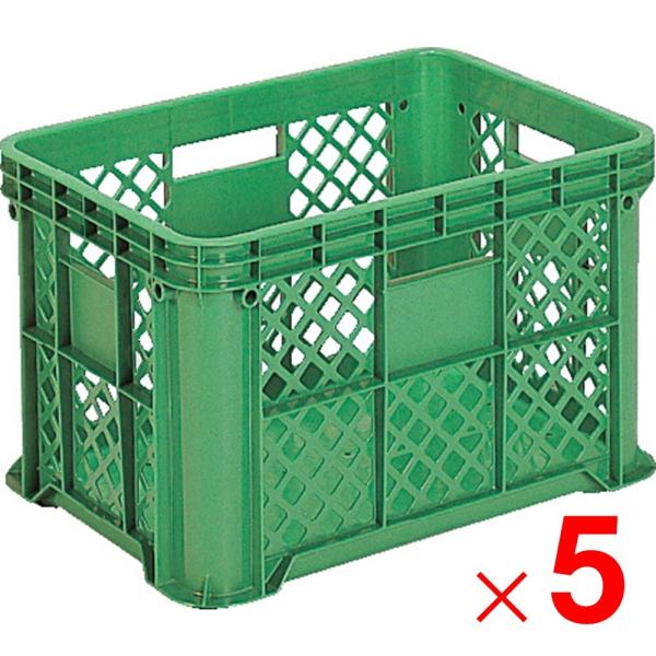 「法人限定」サンコー サンテナーB＃58 グリーン 5個 105800 セット販売 「メーカー直送・...