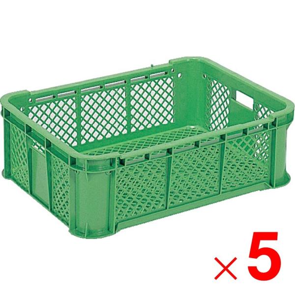 「法人限定」サンコー サンテナーB＃40-4 グリーン 5個 104607 セット販売 「メーカー直...