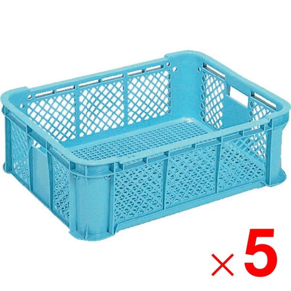 「法人限定」サンコー サンテナーB＃40M ライトブルー 5個 103501 セット販売 「メーカー...